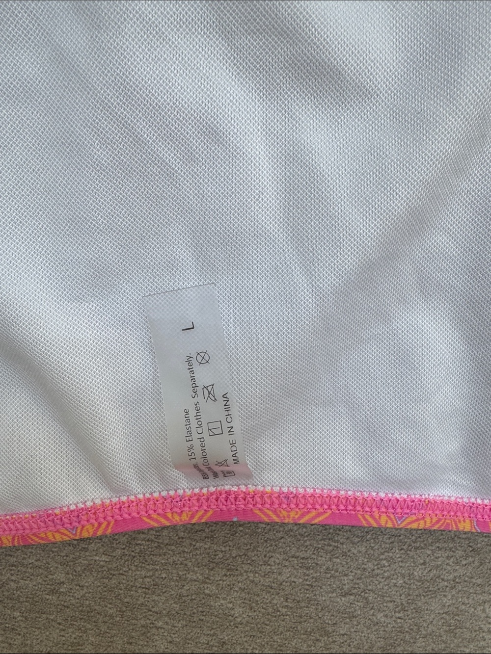 Pink & Orange Patterned Triangle String Bikini - Picture 4 of 9